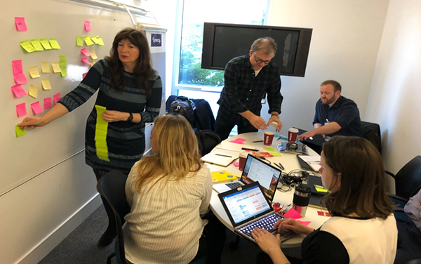 Brainswarming: The Spacecraft team facilitated a session to help drive out ‘Hopes and Fears’ for the project before discovery and user research started.