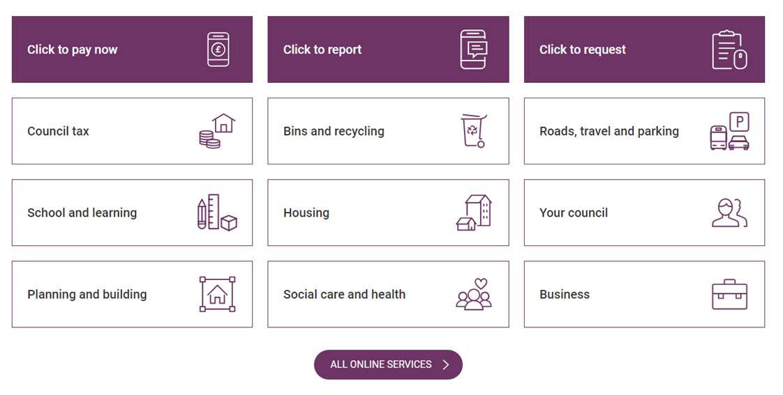 top tasks jadu edinburgh council